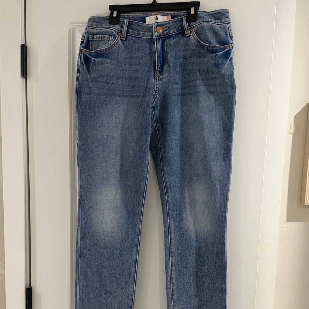 CAbi Women's Straight Leg Blue Jeans
